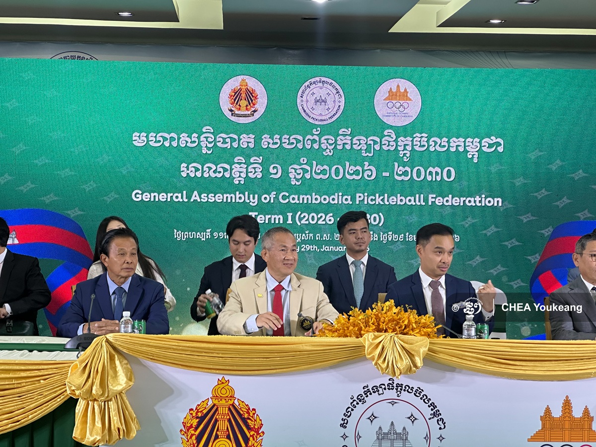 Pickleball — a new sport from America — establishes a federation in Cambodia